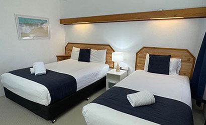 Twin Motel Room